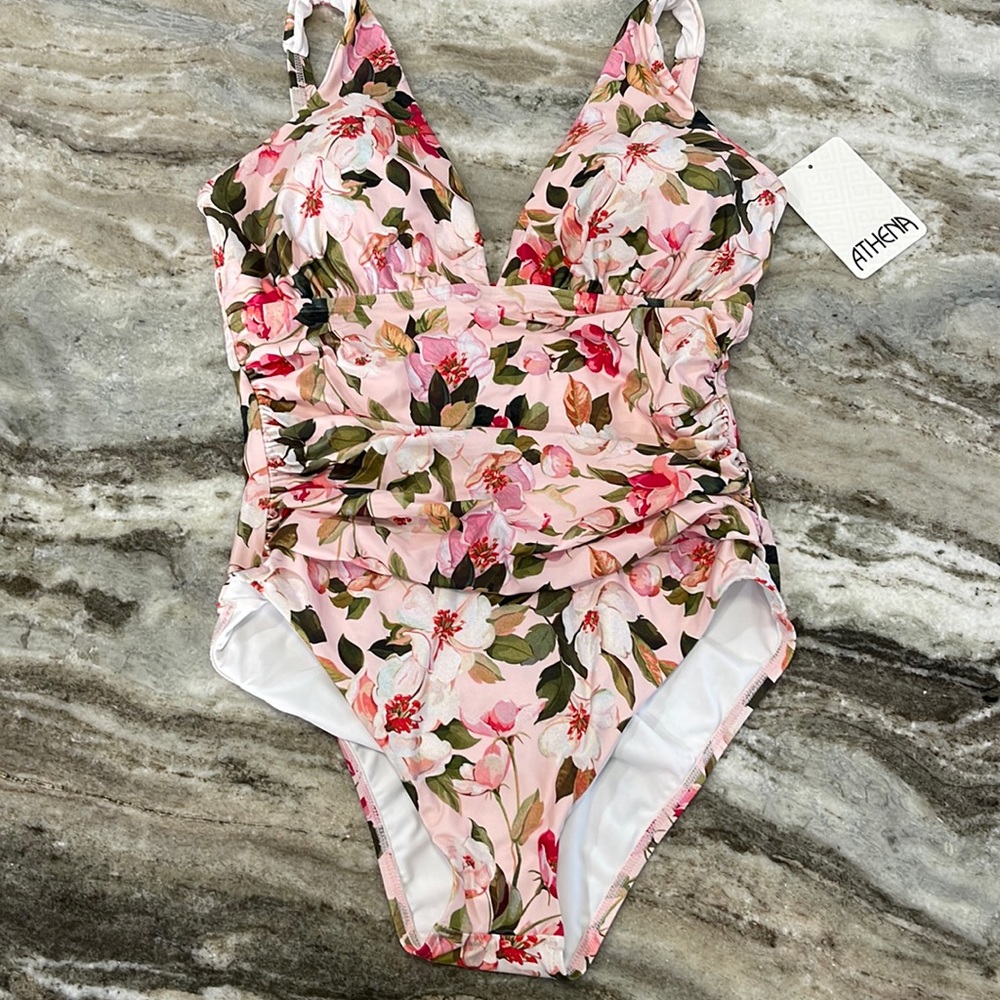 Athena Floral Print Bathing Suit